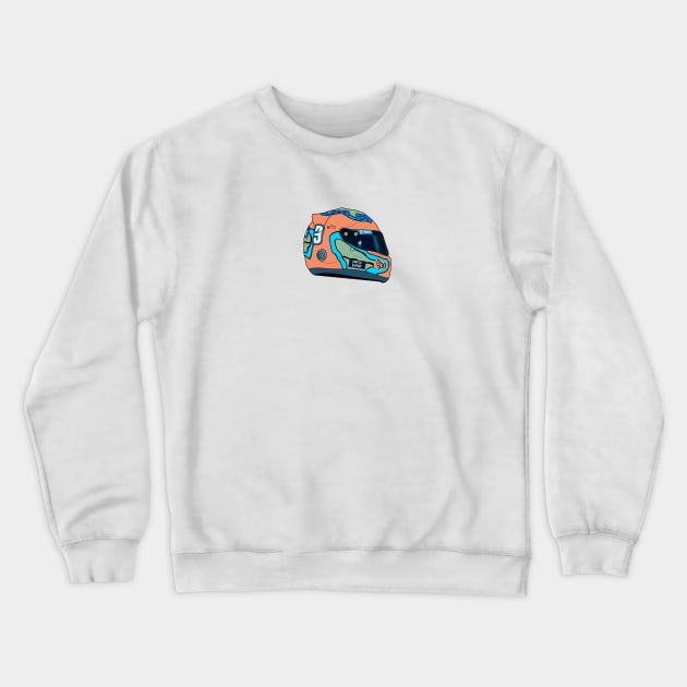 Daniel Ricciardo 2022 Helmet Crewneck Sweatshirt by crashstappen